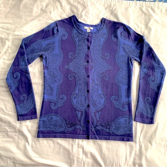 Isaac Mizrahi Live cardigan button front - Picture 2 of 9